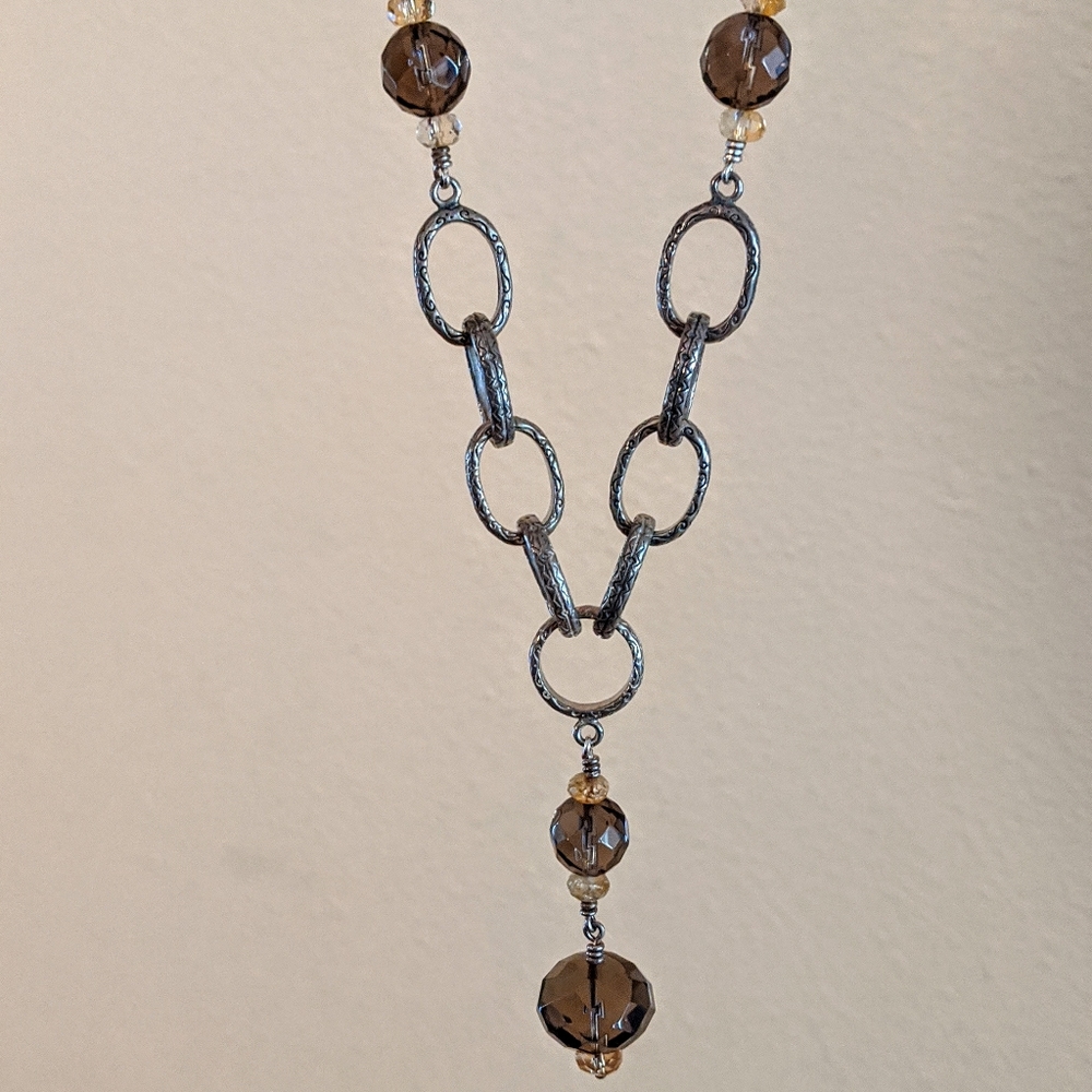 Silpada Smokey Quartz Necklace - Picture 2 of 6